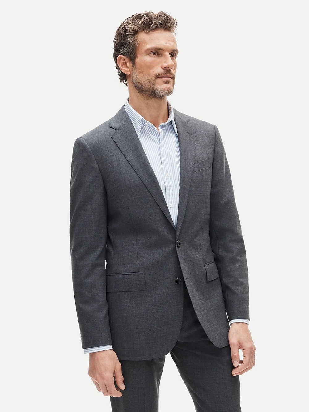 J. Crew Ludlow Blazer Sport Coat 36R Wool Gray Cocktail Wedding Formal Preppy